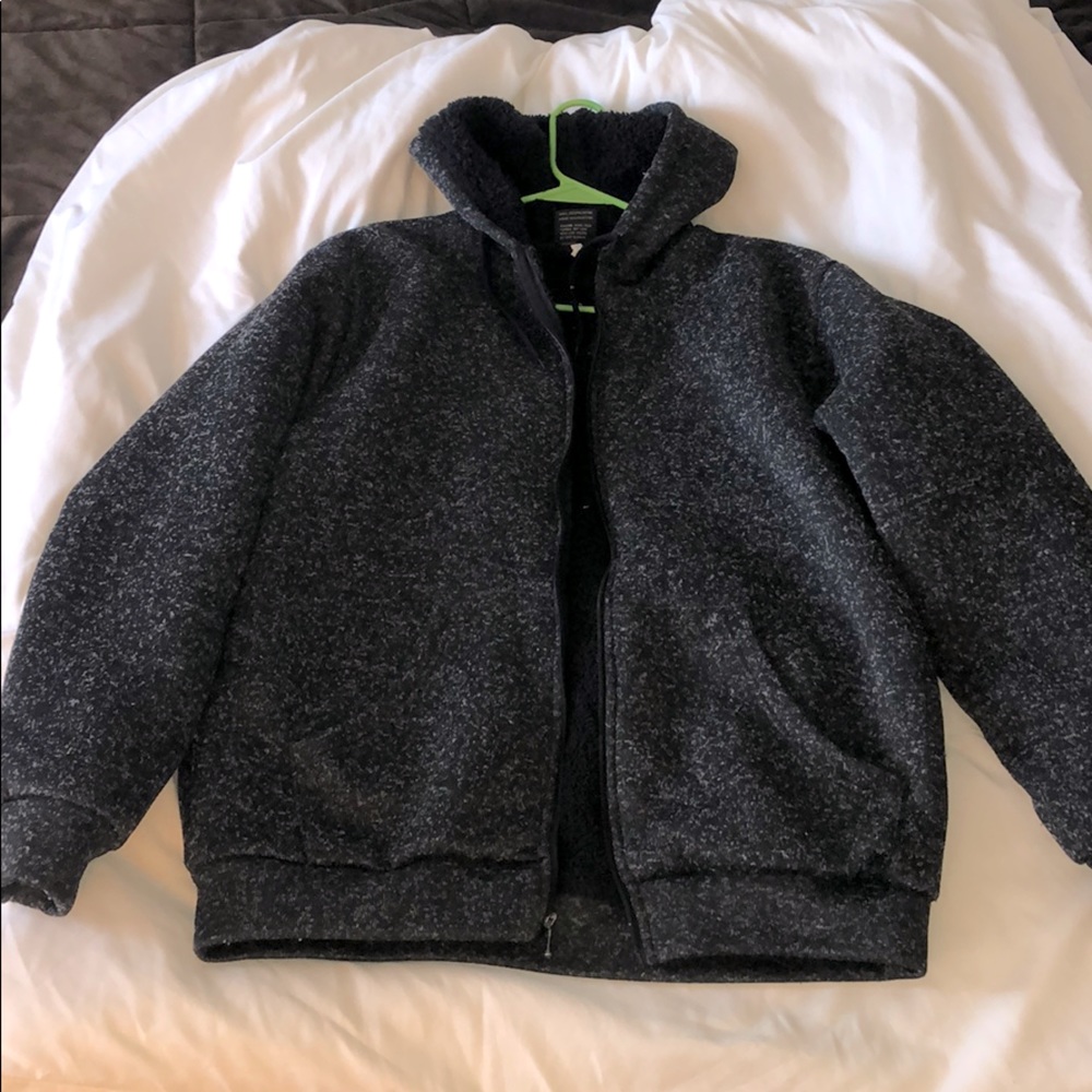 Sherpa lined hoodie super thick and warm